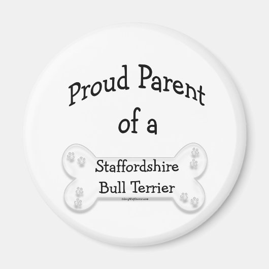 Staffordshire Bull Terrier Trots P... - Magneet (Voorkant)