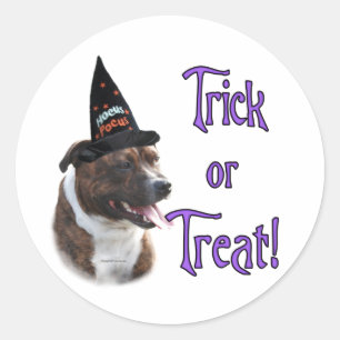 Staffordshire Bull Terrier truc Ronde Sticker