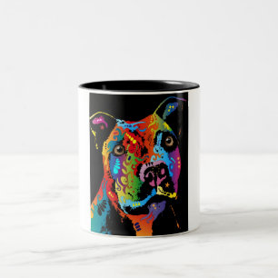 Staffordshire Bull Terrier Tweekleurige Koffiemok