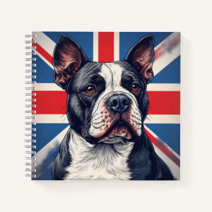 Staffordshire Bull Terrier UK Spiraal Notebook  Notitieboek