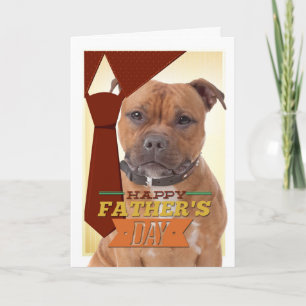 Staffordshire Bull Terrier Vaderdag Kaart