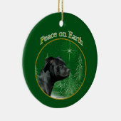 Staffordshire Bull Terrier Vrede Keramisch Ornament (Rechts)