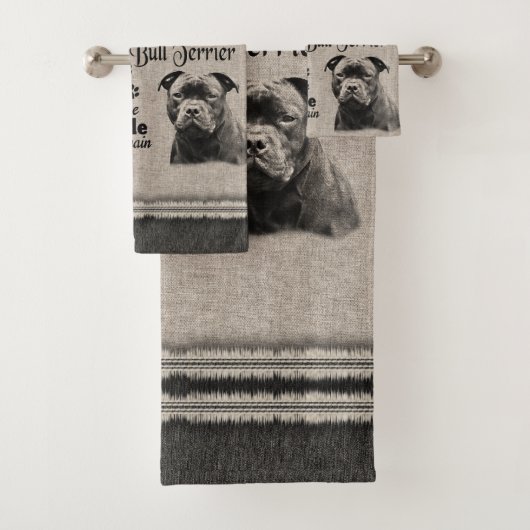 Staffordshire Bull Terrier wanneer alles mislukt Bad Handdoek (Insitu)