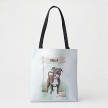 Staffordshire Bull Terrier Watercolor Gepersonalis