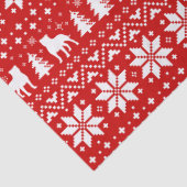 Staffordshire Bull Terriers kerstpatroonrood Tissuepapier (Detail)