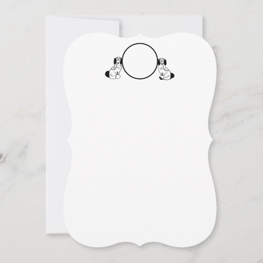 Staffordshire Chinoiserie Dog Note Cards Kaart (Voorkant)