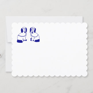 Staffordshire Dog Note Cards & Briefpapier Kaart