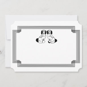 Staffordshire Dog Note Cards & Briefpapier Kaart