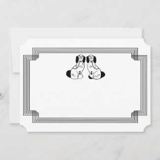 Staffordshire Dog Note Cards & Briefpapier Kaart