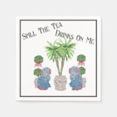 Staffordshire Dogs Chinoiserie Ginger Jar Jars Nap Servet (Voorkant)