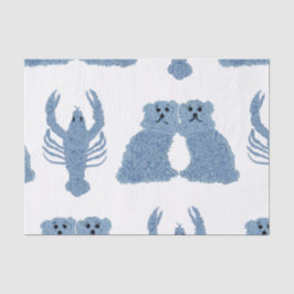 Staffordshire Dogs Lobster Ginger Jars Tissuepapier