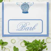 Staffordshire Dogs Pickleball Decor Hand Towel Theedoek (Gevouwen)