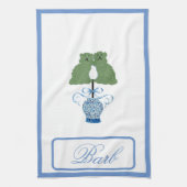 Staffordshire Dogs Pickleball Decor Hand Towel Theedoek (Verticaal)