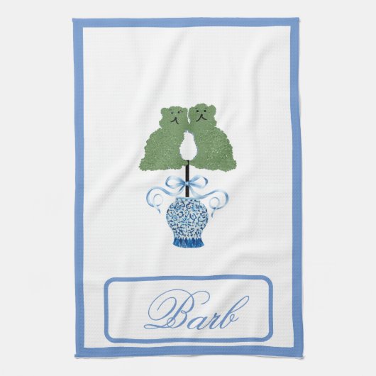 Staffordshire Dogs Pickleball Decor Hand Towel Theedoek (Verticaal)