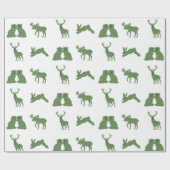 Staffordshire Dogs Topiary Deer Rabbit Cadeaupapier (Vlak)