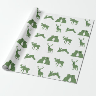 Staffordshire Dogs Topiary Deer Rabbit Cadeaupapier
