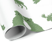 Staffordshire Dogs Topiary Deer Rabbit Cadeaupapier (Rol Hoek)