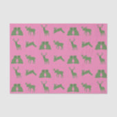 Staffordshire Dogs Topiary Deer Rabbit Tissuepapier (Voorkant)