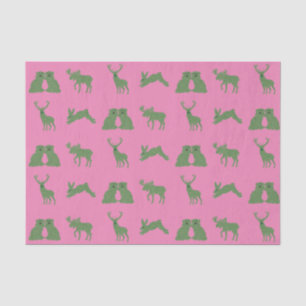 Staffordshire Dogs Topiary Deer Rabbit Tissuepapier