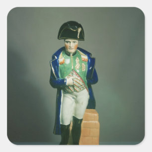 Staffordshire figuur van Napoleon Bonaparte Vierkante Sticker