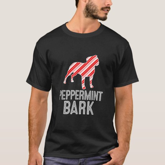 Staffordshire Pit Bull Terrier Peppermint Bark Chr T-shirt (Voorkant)