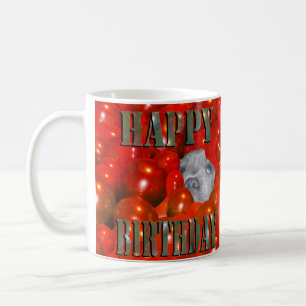 Staffordshire Puppy Birthday Wishes, Koffiemok