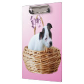 Staffordshire Puppy In A Basket,   Klembord (Links)