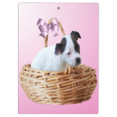 Staffordshire Puppy In A Basket,   Klembord (Achterkant)