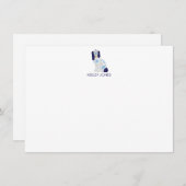 Staffordshire Spaniel Gepersonaliseerde Flat Note  Notitiekaartje (Voorkant / Achterkant)