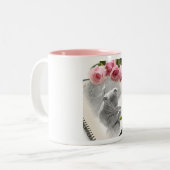 Staffordshire stier mok (Voorkant links)