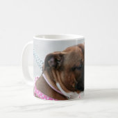 Staffordshire stier mok (Voorkant links)