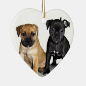 Staffordshire stier puppy ornament (Rechts)