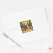 Staffordshire stier vierkante sticker (Envelop)