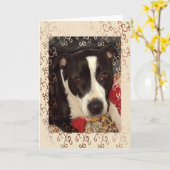 Staffordshire Terrier Blank Kaart (Gele Bloem)