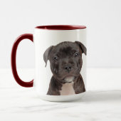 Staffordshire Terrier gepersonaliseerde mug Mok (Links)