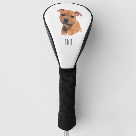 Staffordshire Terriër Golfheadcover (Voorkant)