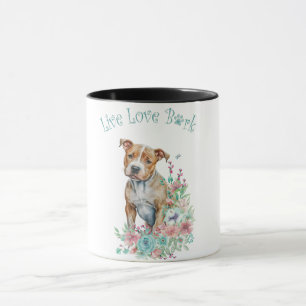 Staffordshire Terrier Hondenmoeder Bloemstuk Mok