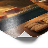 Staffordshire Terrier Kerstkoekjes Vakantie Foto Afdruk (Hoek)