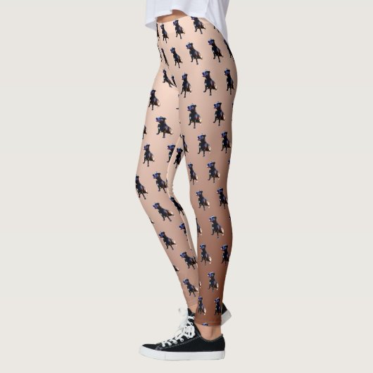 Staffordshire Terrier Oil Paint, Dames Leggings (Links)