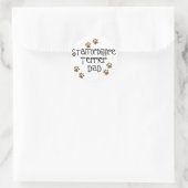 Staffordshire Terrier Pa Ronde Sticker (Tas)
