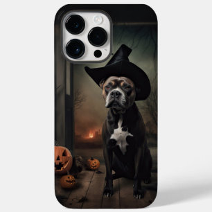 Staffordshire Terrier Pumpkins Halloween Scary Case-Mate iPhone 14 Pro Max Hoesje