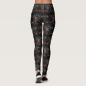 Staffordshire Terrier Pumpkins Halloween Scary Leggings (Achterkant)