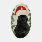 Staffordshire Terrier  Style Kerstmis Keramisch Ornament (Rechts)
