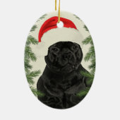 Staffordshire Terrier  Style Kerstmis Keramisch Ornament (Achterkant)