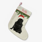 Staffordshire Terrier Style Kleine Kerstsok (Voorkant (Hangend))