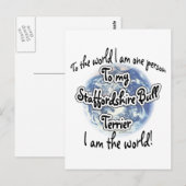 Staffordshire Terrier World 2 Briefkaart (Voorkant / Achterkant)