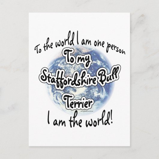 Staffordshire Terrier World 2 Briefkaart (Voorkant)