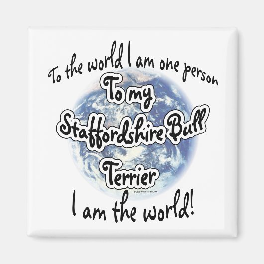 Staffordshire Terrier World 2 - Magneet (Voorkant)