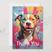 Staffordshire verjaardag bedankkaart (Voorkant)