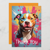 Staffordshire verjaardag bedankkaart (Voorkant / Achterkant)